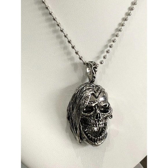 5/$20 Gothic Skull Horror Necklace Charm Iron Maiden - Picture 3 of 6